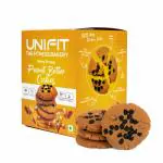 UNIFIT Whey Protein Delicious Peanut Butter Cookies with Choco Chip Toppings/Pack of 6(30g each)
