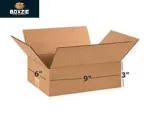 Boxzie 3 Ply 9x6x3 Inch {Pack of 100 Boxes} Corrugated Brown Packaging Box
