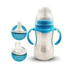DOMENICO Blue Anti Bacterial Baby Feeding Bottle 2 Months and up 18 x 10 x 4 cm 290 ml