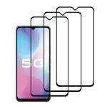 Kite Digital Vivo Y73/Vivo Y73s (5G) (Black) Tempered Glass Screen Protector with Edge to Edge Coverage - Easy Installation Kit (Pack of 3)