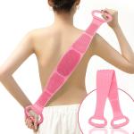 Lichee Silicone Body Back Scrubber, Double Side Bathing Brush For Skin Deep Cleaning Massage, Dead Skin Removal Exfoliating Belt For Shower, Easy To Clean,body Brush For Bathing