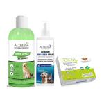 Altressa Green Apple Pet Shampoo 300ml + Anti Chew Pet Spray 250ml + Tick Nil Pet Soap 75gm Pack of 3