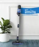 KENT Zoom Plus Vacuum Cleaner | Powerful 150W | Cordless, Hoseless & Rechargeable | Bagless Design | Cyclone5 Technology | Washable HEPA Filter | Multi Nozzle Operation