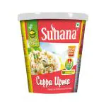 Suhana 3 Minutes Cuppa Upma Ready To Eat Instant Breakfast & Snack 80g X 6 Packs - Just add Boiling Water | Best Travel Food