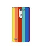 Casotec Rainbow Colors Design 3D Printed Hard Back Case Cover for LG G3 Stylus D690