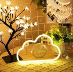 Satyam Kraft White Cloud Design Neon Led Light