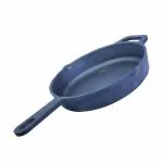 Craftenka Pre-Seasoned Cast Iron Skillet Pan Round Frying Pan with Long Handle 2 L, Dia-25cm/10Inch,