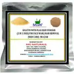 MGBN Gelatin With Flax Seed Powder 2 In 1 Uses For Face Mask, Hair Removal Skin Care 50 gm