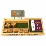 Clapjoy Math Master, Math Learn for Kids Learning Game with Flash Cards, Montessori Learning Educational Toy Gift & Return Gift for Preschool Boys Girls Kids Age 2 3 4 5 Years Old (Maths)