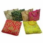 Ganpati Bags Diwali Gifting Handcrafted Traditional Purse for Ladies Shagun Potli Pouch Engagement Pooja Wedding Return Gifts for Women Ethnic Mehndi Party Favor Bags Potli Purse for Gifting Pack Of 6