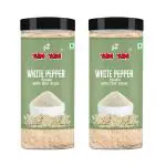 YUM YUM White Pepper Powder 400 g (Pack Of 2-200g Each)
