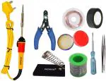 Fadman Multicolor Basic Bundle Electric Soldering Iron Kit (Set Of 9)
