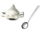 Urban buy Aluminium Gujiya Mould With Stainless Steel Pure SS Chamcha Spoons and Multicolour, Pack of 2