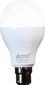 ANNSOE 9 W Standard B22 LED Bulb (White)