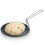 VIVA SMART 22 cm Tava, Non Stick Tawa with Stainless Steel Handle, Black (NT22)