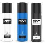 Envy (Absolute & Dark & Noir) Perfume Deodorant Spray (Each, 120ml) Combo of 3 Items