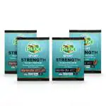 PLIX Strength Vegan Post Workout Plant Protein Powder-34g (Chocolate and Cafe Mocha Flavour) | Pack of 4 Sachets | No Added Sugar | Gluten free | No a