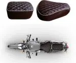 BikenWear A-873 Split Bike Seat Cover For Royal Enfield Classic Chrome, Classic Desert Storm, Classic 350, Classic 500, Bullet Classic, Classic ()