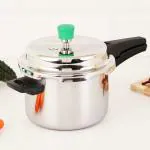 The Indus Valley Outer Lid Triply Stainless Steel Pressure Cooker 5 L (Silver)