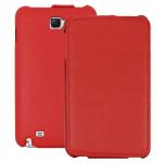 Heartly Samsung Galaxy Note 2 N7100 Leather Red Back Case Cover