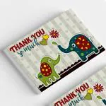 Creatie 100 Thank You So Much Business Cards, Cute Elephant Style, Shopping Purchase Thanks Greeting Cards to Customer, 3.5 x 2.3 Inch, Design 4
