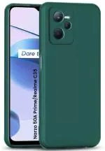 Aviaaz Realme Narzo 5A Prime Green Silicon Back Cover