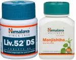 HIMALAYA Liv.52 DS Tablet (1 Pack) and Manjishtha for Skin Wellness (1 Pack)