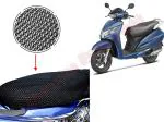 Lakshmina Enterprises Free Size 3D Scooter/Scooty Seat Cover Breathable Mesh Net Cushion Black Single Bike Seat Cover Single Bike Seat Cover For Honda Activa, Activa 125, Activa 3G, Activa 4G, Activa 5G, Activa 6G, Activa i, Access, Access 125