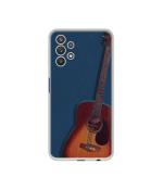 Casotec Guitar Design Printed Silicon Soft TPU Back Case Cover for Samsung Galaxy M32 5G / A32 5G