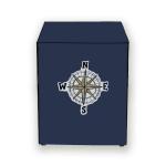 HIZING Waterproof washing machine cover Made for Electrolux 8 kg Fully Automatic Front Load (EWF8024D3WB) Solid Blue COMPASS print