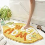 Roseate Sweet Home Super Soft Anti Skid (40X60 Cm) Microfiber 2000 Gsm Rectangular Bath Mat Super Absorbent Anti-Skid Door Mats For Home/Bathroom/Bedroom/Kitchen/Floor Mat (Yellow) Pack Of 1