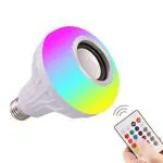 CLUBCLASSY 12 W Led Wireless Light Bulb With Speaker | Bluetooth Enabled | Rgb Music Light | Colour Changing Remote Control Access| B22 Holder