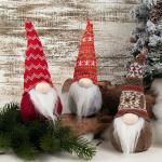 My Party Suppliers Gnome Christmas Decorations Ornaments Santa Swedish Nordic Tomte Elf Stuffed Dwarf Thanksgiving Valentines Birthday Christmas Gnomes Plush Décor