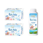 RICH LUXURY BABY SOAP AND POWDER (2 X 75 GM + 100GM)
