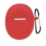 Inclu Silicone Front And Back Case With Keychain For Noise Buds VS104 Pro (Red)
