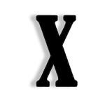 Vah Black Wood Polished Letter Photo Wall Hanging Decorative Alphabet With Clips