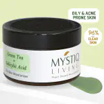 Mystiq Living Green Tea Clarity Acne Gel Cream (50 GM) Acne Scars Removal Cream, Acne Cream, Acne Scar Gel, Acne Face Cream, Anti Acne, Oily Skin Moisturiser, Pimple & Scar Removal, Skin Clarifying Day & Night Gel, Tea Tree, For Women & Men