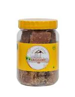 MOUNTVEDA Pure and Organic Jaggery Cubes/Finest Sugarcane Desi Gud,Karupatti,Mittai,Bellam,Thati,Gur,Bella/Natural Handmade Jaggery Block for Sweetener/Iron & Protein & Nutrient Rich Jaggery - 450 gms