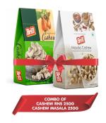 Brill Roasted & Salted & Masala Cashews Combo Packs 500g (250g x 2)
