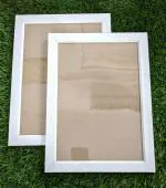 DJ ARTS A4 Size Photo Frame For Wall Set of 2 White Picture Frame For Home and Office Decoration with Free Hanging Accessories (white a4-2 frame)
