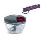 Blue Wonder Vegetables Plastic Dori Chopper With 20 Mtr Clothe Rope and (Multicolour, Pack of 2)