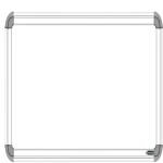SHELFKING Non Magnetic Whiteboards (White, Green)