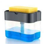 VENIK Soap Dispenser for Dishwasher Liquid Holder , Liquid Dispenser Through Pump ( Multi-Color , 400 ML) with Sponge