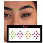 Comet Busters Multicolor Round Bindi For Women