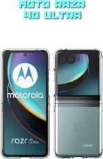 XOVO Back Cover for Motorola Razr 40 Ultra (Transparent, Dual Protection, Pack of 1)