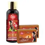 Kesh Nikhar Supreme Amla Reetha Shikakai Herbal Shampoo 500ML & Sandalwood Bath Soap 125GMS