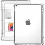 Caseelo Flexible Premium Transparent Back Case for Apple iPad Air 4, Air 5 - 10.9 inch [ 2589 A2591 A2316 A2324 A2325 A2072 ] [ With Pencil Holder Back Cover ]