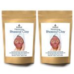 Mokshaum Natural Red Morrocon Rhassoul Face Mask Clay Powder For Recover, Replenish, Restore, Skin Conditioner, Hair Restoration Treatment(Pack of 2)