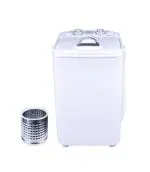 DMR MiniWash 46-1218 White Single Tub Portable Mini 4.6 Kg Washing Machine with 2 kg Steel Dryer Basket