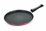 Swastik Housewares Red Aluminium Non-Stick Flat Dosa Tawa 31 cm